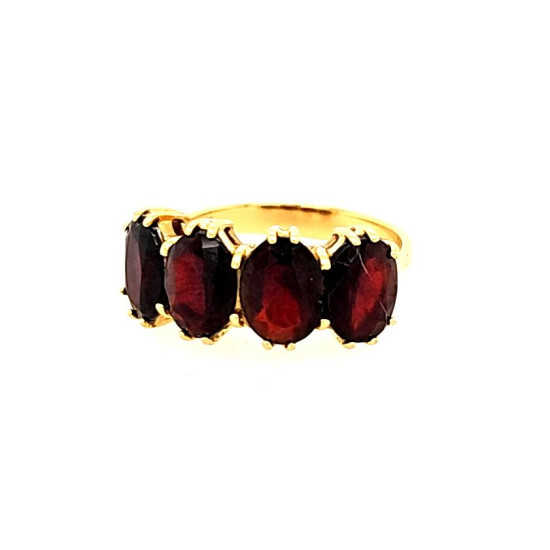 Pre Owned 18ct Garnet Ring ZR888